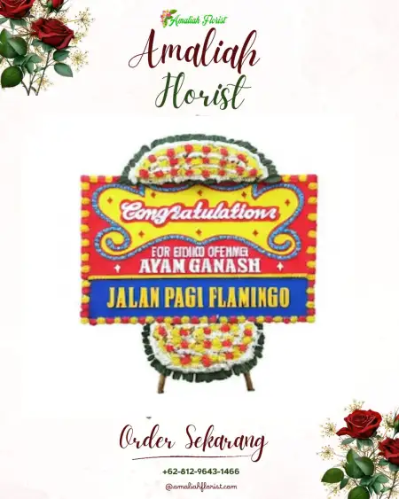 Sewa Papan Bunga Paniki Bawah